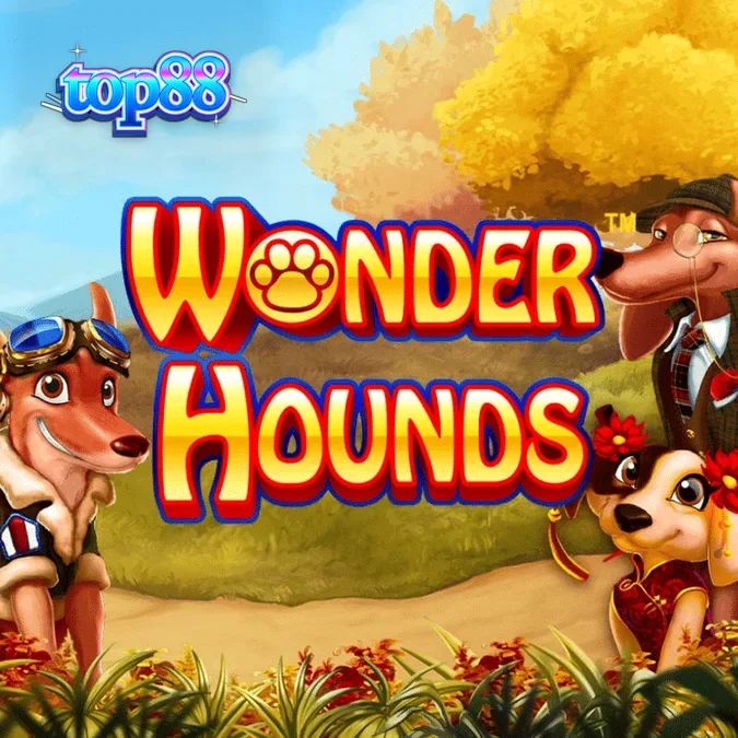 Interface do jogo Wonder Hounds em um dispositivo móvel